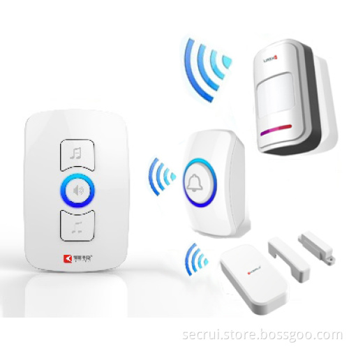 Welcome Alarm Anti-Thief Wireless Doorbell Burglar Alarm for Home Security Kr-M525